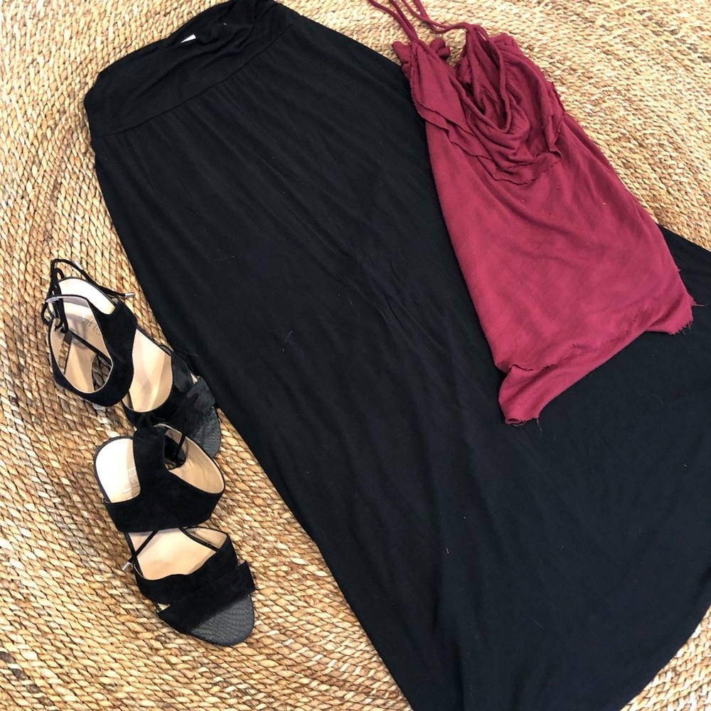 Black Maxi Skirt